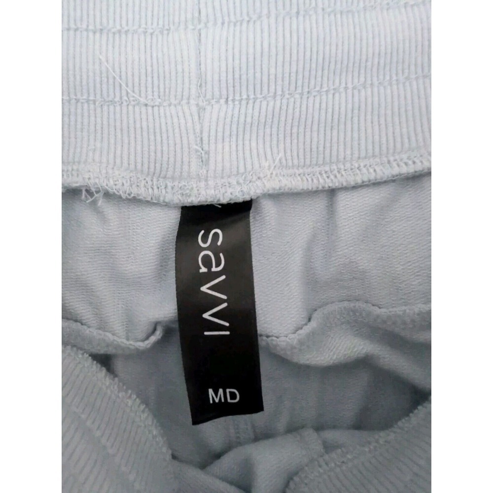 NWT Savvi Joggers Womens Size M Light Blue Mila Athletic Soft Pockets - Picture 4 of 7